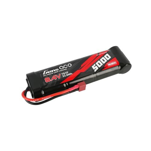 Gens ace 8.4V 5000mAh Ni-MH Battery Flat Style with T Plug(2Pcs) - size: 2Pcs