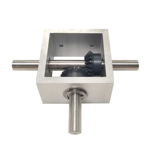 1:1 Right Angle Bevel Gearbox 1.5 Module 20 Teeth 90° Angle Drive Steering Gear Device Simple Mechanical DIY Module with 10mm Shaft - size: 10mm shaft, style: 1 output shaft