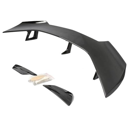 for 2016 2017 2018 2019 2020 2021 2022 2023 2024 Chevy Camaro SS RS LT ZL All Models Rear Trunk Spoiler Wing, ZL1 1LE Style Lip Spoiler Wing Without Rear View Camera (Glossy Black) - size: For Chevy Camaro ZL1 (2016-2024)