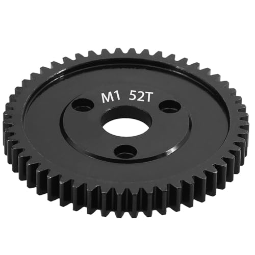 M1 Spur Gear 1.0 Metric Pitch 52-Tooth, 30T 32T 34T 36T 38T 40T 42T 44T 46T 48T 50T 52T Spur Gear Mod 1 for TRAXXAS Slayer Pro 4X4 Revo 3.3 ARRMA HPI HOBAO LOSI, Hardened Steel Upgrade Part Gear (52T) - size: 52T