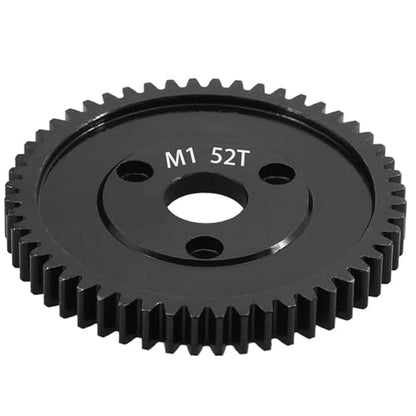 M1 Spur Gear 1.0 Metric Pitch 52-Tooth, 30T 32T 34T 36T 38T 40T 42T 44T 46T 48T 50T 52T Spur Gear Mod 1 for TRAXXAS Slayer Pro 4X4 Revo 3.3 ARRMA HPI HOBAO LOSI, Hardened Steel Upgrade Part Gear (52T) - size: 52T