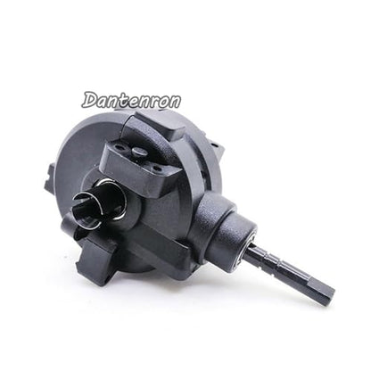 1/10 RC Car Rear Drive Diff Gear Box Assembly Set Upgraded Parts Compatible with 1:10 Car HSP Redcat Himoto Volcano EPX 94106 94107 94108 94111 94123 - color: Black