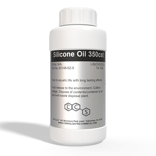 Silicone Oil 350 CST | Premium-Quality Lubricant for Industrial, Automotive, and Cosmetic Applications - 1000mL (32 Fl Oz) - size: 32 Fl Oz