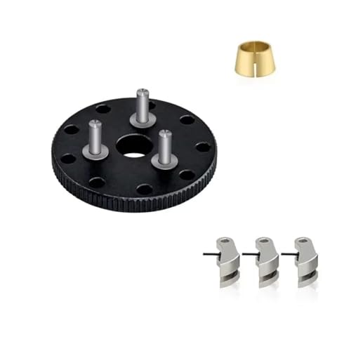 RC Repair Parts Compatible with TRXS for Nitro for Slash for Rustler 4146 3281 RC Car Upgrade Parts Accessories Metal Flywheel Clutch Bell Set(Black) - size: Black