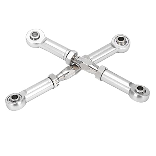 Front Sway Bar Kit with 2.7 inch Aluminum Alloy Arms High Tensile Strength Front Anti Roll Bar Suspension Stabilizer for 1 7 Remote Control Cars Lightweight Sturdy RC (Silver) - color: Silver