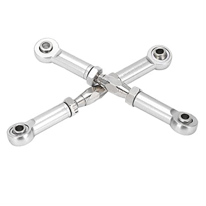 Front Sway Bar Kit with 2.7 inch Aluminum Alloy Arms High Tensile Strength Front Anti Roll Bar Suspension Stabilizer for 1 7 Remote Control Cars Lightweight Sturdy RC (Silver) - color: Silver