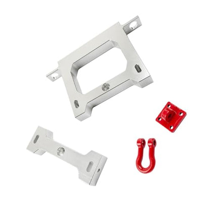 RC Upgrade Accessories for WPL B14 B24 B16 B36 C14 C24 1/16 RC Car Truck Accessories Replacement Metal Beam Rear Bumper with Tow Hook Upgrade RC Car Parts