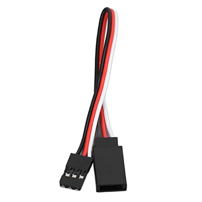 Servo Extension Cable 3 Pin Brass Core High Conductivity Flexible Durable Wire for RC Cars Drones Helicopters Aircraft 10PCS Set (200mm Male to Female) - size: 200mm male to female