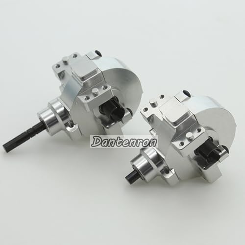 1/10 RC Electric Car Front Drive Diff Gear Box Assembly Set Upgraded Parts Compatible with 1:10 Car HSP Redcat Himoto Volcano EPX 94106 94107 94108 94111 94123 (Silvery) - color: Silvery