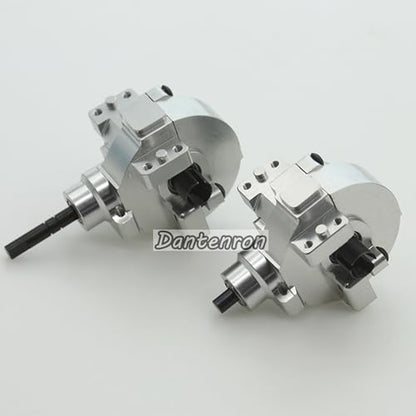 1/10 RC Electric Car Front Drive Diff Gear Box Assembly Set Upgraded Parts Compatible with 1:10 Car HSP Redcat Himoto Volcano EPX 94106 94107 94108 94111 94123 (Silvery) - color: Silvery