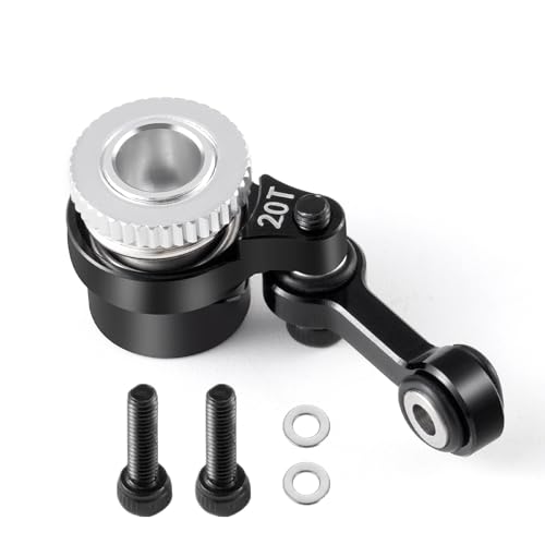 20T Aluminum Servo Saver Arm Set for ARRMA 1/18 Granite 1/16 Mojave | 1/14 Typhon GROM 1/12 Losi Nas-car RC Car Upgrade - style: 20T Servo Saver Set