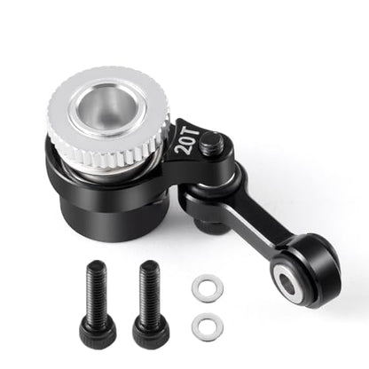 20T Aluminum Servo Saver Arm Set for ARRMA 1/18 Granite 1/16 Mojave | 1/14 Typhon GROM 1/12 Losi Nas-car RC Car Upgrade - style: 20T Servo Saver Set