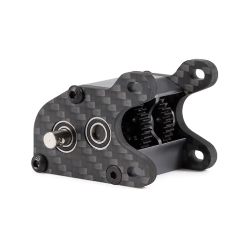Ultralight Dual Motor Transmission Dig Overdrive Gearbox with Slipper Pad for 1/10 RC Crawler Sporty Cheater Rigs (Gray) - color: Gray