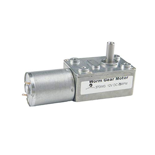 CHACNS 370WG Speed Reduction Motor 12V DC 25RPM Turbine Electric Gearbox Motor - size: 12V, style: 25 RPM