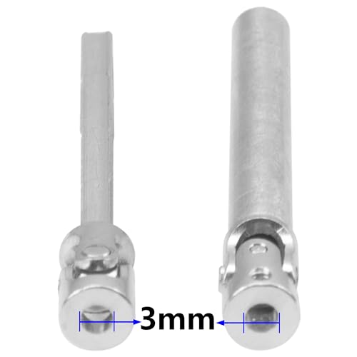2Pcs Vgoohobby 2mm 3mm 4mm Metal RC Drive Shaft CVD Driveshaft Compatible with WLtoys Axial MN Model WPL Tamiya 1/24 1/18 1/16 1/14 1/12 RC Military Crawler Car Tractor Truck (75-105mm 3-3) - color: 75-105mm 3-3