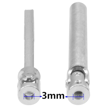 2Pcs Vgoohobby 2mm 3mm 4mm Metal RC Drive Shaft CVD Driveshaft Compatible with WLtoys Axial MN Model WPL Tamiya 1/24 1/18 1/16 1/14 1/12 RC Military Crawler Car Tractor Truck (75-105mm 3-3) - color: 75-105mm 3-3