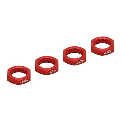 24MM Aluminium Wheel Nut Set (Red) | for 1/5 Scale Hpi ROVAN Km Baja 5b RC Car Parts - color: Red