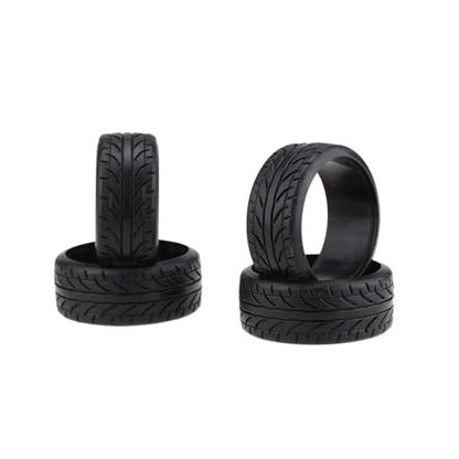 Rc Car Tyre Compatible with Traxxas for HSP for Tamiya for HPI for Kyosho Drift Car Tires 4Pcs Plastic Hard Tyre 1/10 RC Car Upgrade Part