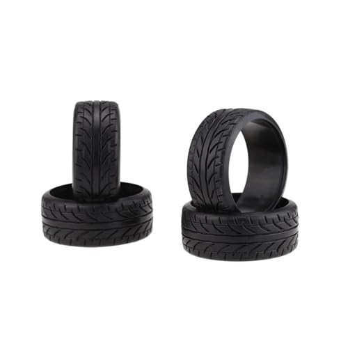 RC Car Tires Wheels Compatible with Traxxas for HSP for Tamiya for HPI for Kyosho Drift Tires 4Pcs Plastic Hard Tyre 1/10 RC Car Upgrade Part