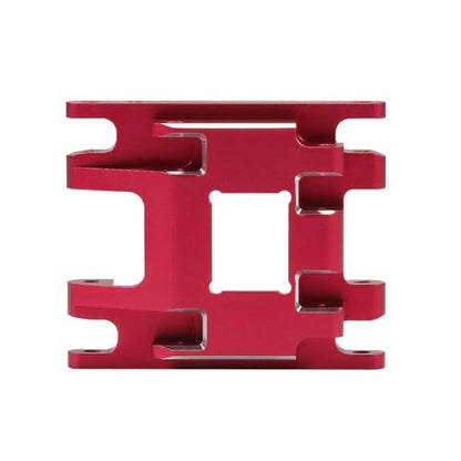 RC Skid Plate CNC Aliuminum Transmission Mount for TRX4M 1/18 RC Crawler Car Upgrade Parts,18g (Red) - color: Red