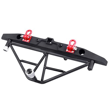 Metal Rear Bumper Mounts Set w/Winch & 5mm LED White Lights for TRX-4 Axial SCX10 SCX10 II 90046 SCX10 III AXI03007 Redcat Gen 7 1/10 RC Crawler - style: Rear Bumper