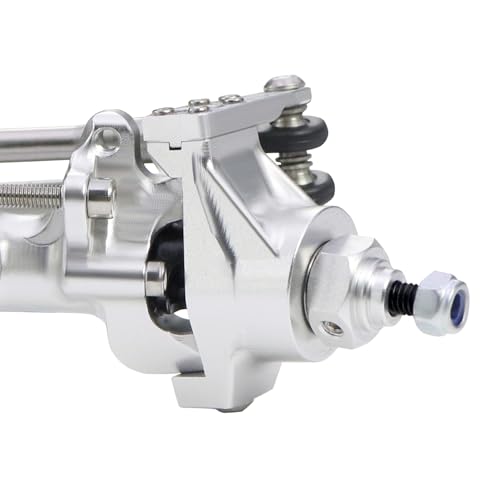 F10T Aluminum Front Rear Straight Axle Complete for 1/10 RC Crawler Axial SCX10 II Vanquish VS4-10 Phoenix F10T Upgrade Parts (Silver Set) - color: Silver Set
