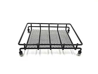 KTRC026 R/C Metal roof Luggage Rack for 1/8 1/10 RC Crawler Car for FMS FTX RC LC76 Land Cruiser FJ40 Y60 KM5 KM4 TRX4 D90 Gen9 H8P 4x4 Trucks YIKONG YK4104 YK4107 MJX H8H H12P f150 Bronco