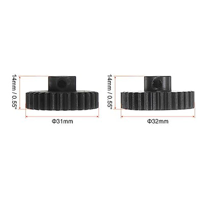 HARFINGTON Mod 1 M1 Pinion Motor Gear Set 2pcs 29T 30T Fit 5mm RC Motor Shaft M1 Pitch Gears for RC Car, with Hex Key - style: 29T 30T