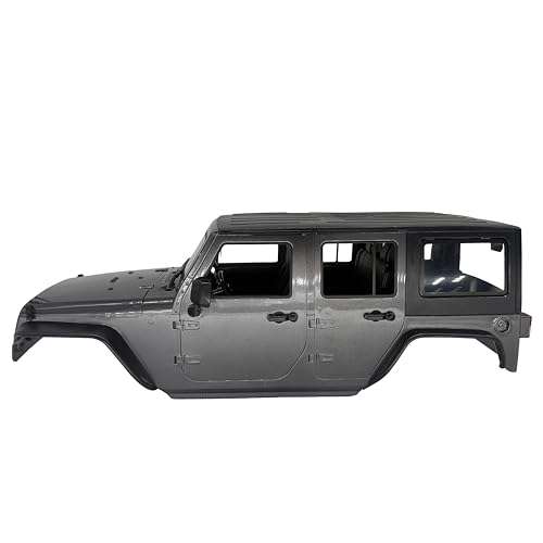 1/10 Jeep Hard Body Shell kit,Open Car Shell Kit 313mm Wheelbase for RC Crawler Car Axial SCX10 SCX10 II 90046 90047 RGT EX86100 (Grey) - color: Grey
