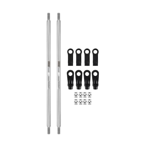INJORA Stainless Steel Builders Links with Rod Ends for TRX4 SCX10 1/10 RC Crawler Car Upgrade(170mm) - size: 170mm