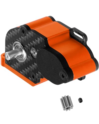 LCG Center Gearbox Transmission Box Upgrades Part for SCX10 SCX10 II 90046 90047 1/10 RC Crawler Car,Aluminum Middle Transmimssion Gearbox,Orange - color: Orange(1pc)