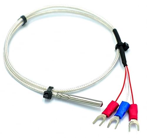 1 Set MAX31865 PT100/PT1000 RTD 3.3/5V Temperature Thermocouple Sensor Amplifier Board Temperature Detector Module with -50 to 200°C 0.5m 3 Wires PT100 RTD Sensor Probe
