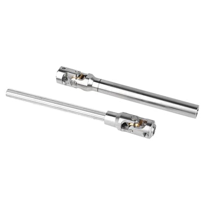 2pcs Hobbyfire 1/10 RC Crawler Drive Shafts Stainless Steel Universal Joint Driveshaft for Axial SCX10 II III Traxxas TRX4 Redcat Gen8 Gen7 Element Upgrades Parts(118-175mm) - style: 118-175mm