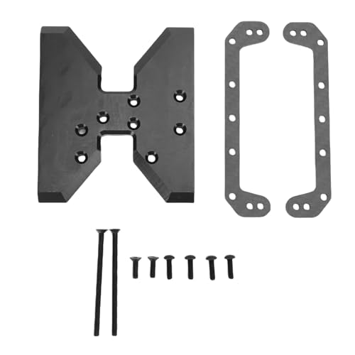 Zunate RC Chassis Skid Plate for Axial Capra 1/10 Crawler, Composite Material and POM Transmission Mount with Diversion Structure for Enhanced Heat Dissipation Gear