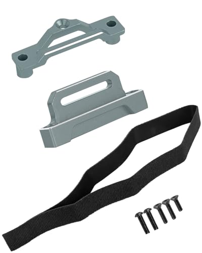 RC Aluminium Tall Battery Holder Mount Hold Down Upgrades Part for 1/10 Slash 2WD LCG,Battery Mount Plate Tray Battery Holder Hops Up,Titanium(Adapting Chassis:#5830 5832A) - color: Titanium - (Upgrades)
