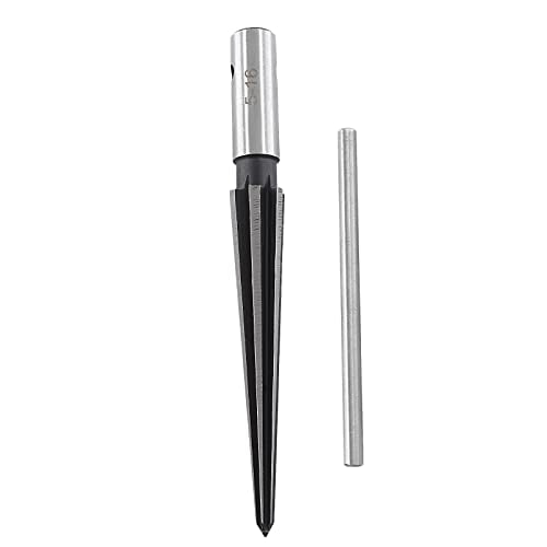 3/16"-5/8" (5-16mm) T Handle Tapered Reamer | 6 Fluted, Chamfer Reaming Tool, Guitar Bridge Pin Hole, Woodworker Luthier Tool - size: 3/16"-5/8"