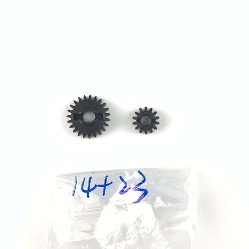 RC Steel 13/24T,14/23T,15/22T Overdrive & Underdrive Portal Gears Set for Redcat Ascent-18 1/18 Rock Crawler Car Upgrade Parts - size: 14+23T