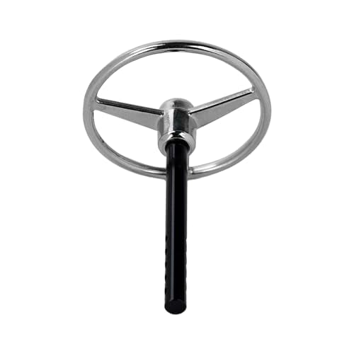 CNC Aluminum Universal RC Steering Wheel for 1/10 Scale RC Crawler Car Axial SCX10 TRX4 D90 D110 Interior Accessories (Silver) - color: Silver