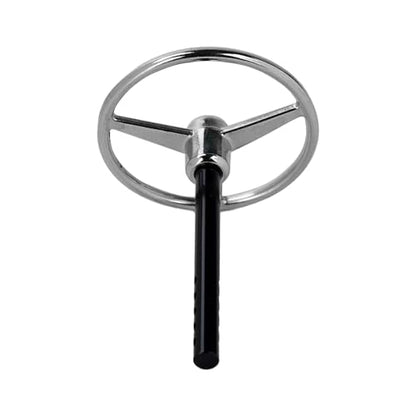 CNC Aluminum Universal RC Steering Wheel for 1/10 Scale RC Crawler Car Axial SCX10 TRX4 D90 D110 Interior Accessories (Silver) - color: Silver
