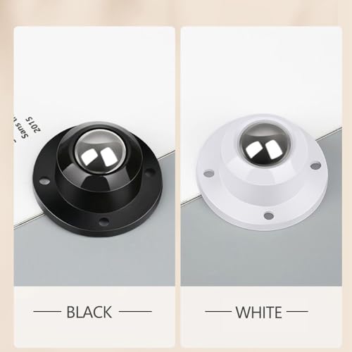 Self Adhesive Caster Wheels for Furniture,Storage Box,Trash Can,PC Stainless Steel Universal Pulley 360 Degree Rotating Adhesive Caster Wheels 0.8 Inch Low Profile Swivel Wheels Black 4 Pack - style: Black【0.8 inch】