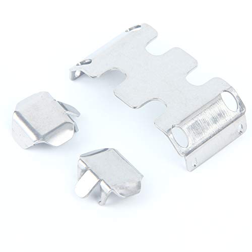 LCX Racing 1/24th RC Crawler Car Stainless Steel Skid Plate Axle Guard Protector, Skid Plate Armor & Axle Guard for Axial SCX24, Upgrades Parts Accessories
