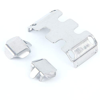 LCX Racing 1/24th RC Crawler Car Stainless Steel Skid Plate Axle Guard Protector, Skid Plate Armor & Axle Guard for Axial SCX24, Upgrades Parts Accessories