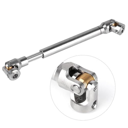 2pcs Hobbyfire 1/10 RC Crawler Drive Shafts Stainless Steel Universal Joint Driveshaft for Axial SCX10 II III Traxxas TRX4 Redcat Gen8 Gen7 Element Upgrades Parts(118-175mm) - style: 118-175mm