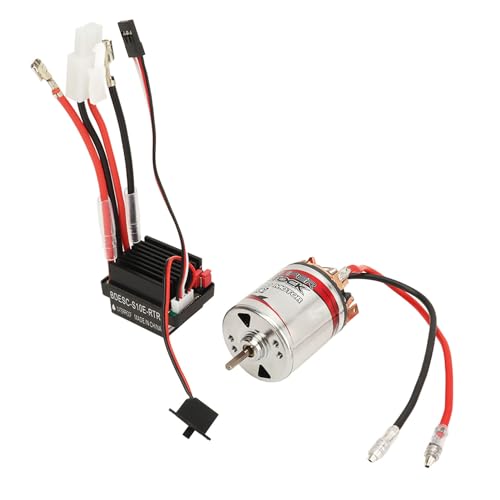 CHICIRIS 540 Brushed Motor 320A Brushed ESC Combo, with Low Noise Smooth Start for 1/10 RC Car HSP (40T) - size: 40T
