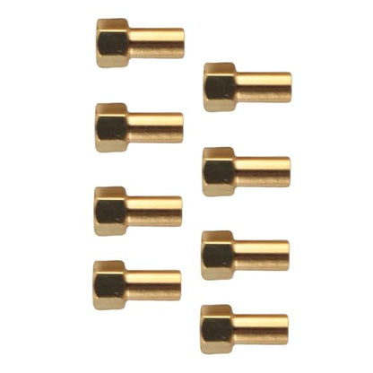 8Pcs Brass RC Hex Nut, Durable Wheel Lock Replacement for 1/24 Scale RC Crawler Off-Road Hobbyists and Enthusiasts