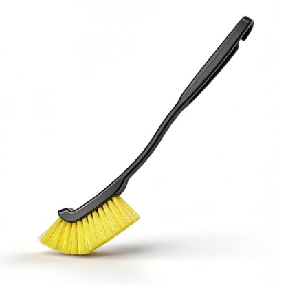 12 Inch Car Wheel Cleaning Brush, Long Handle Hard Bristle Automotive Crevice Detailing Cleaner, Universal Car Exterior Tire Gap Scrub Brush Tool for Vehicle and Home (1PC) - size: 1PC