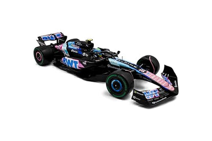 Solido 1:18 Scale Alpine F1 Team A524 Blue E.Ocon Brazilian GP 2024 Diecast Model Car S1814004