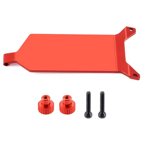 Aluminum Alloy RC Receiver Mount Plate Upgrade Parts, Red | For Losi 1/24 Micro-B, RC Car Buggy - color: Red
