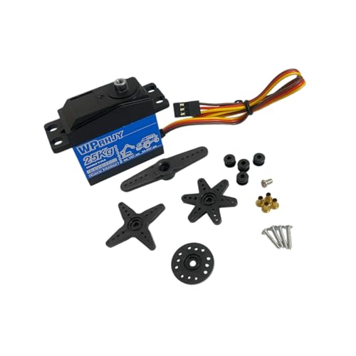 25kg Waterproof Metal Steering servo is Suitable for 1/10 TRX4/SCX10 1/8 Remote-Controlled Track Vehicles/Remote-Controlled Boats - style: 25kg 90-360