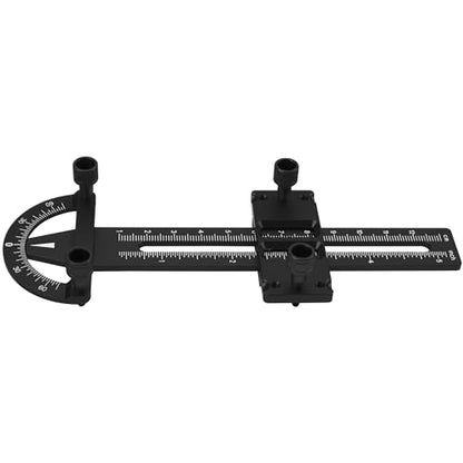 Aluminum Shock Synchronizer Ruler Balance Measurement Tool Compatible with 1/10 1/12 Axial SCX10 TRX4 Tamiya TT02 TT02 CC01 MST XV01 TF2 RC Car (Black) - color: Black